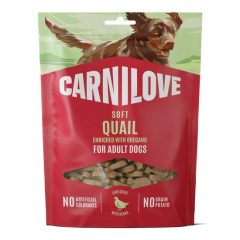  Carnilove Dog Soft Snack Quail Enriched with Oregano puha falatok | fürj & oregánó 200 g