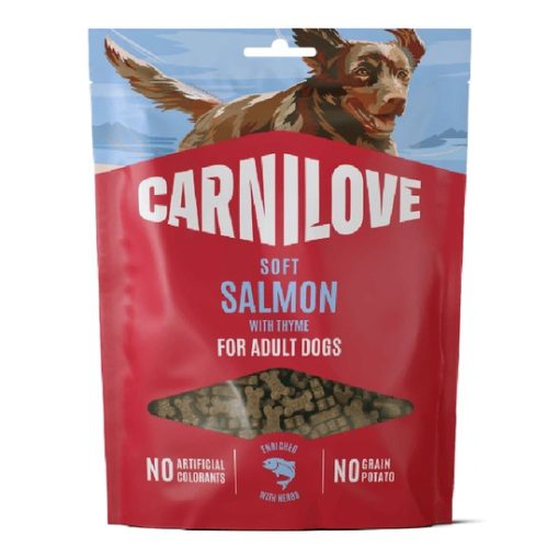 Carnilove Dog Soft Snack Salmon with Thyme puha falatok | lazac & kakukkfű 200 g