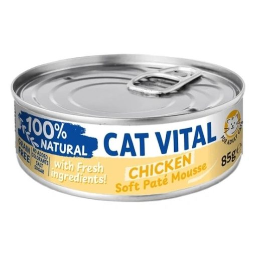 Cat Vital mousse krémes pástétom konzerv csirkével felnőtt macskáknak 85 g