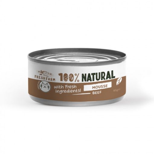 Fresh Farm Mousse Pate with Beef | marhás nedves eledel macskáknak 85 g