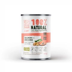   Fresh Farm Coarse Pate with salmon, zucchini | lazacos, cukkinis nedves eledel kutyáknak 400 g