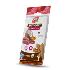   N&D Quinoa Skin&Coat fogtisztító jutalomfalat szarvassal medium, maxi 100 g