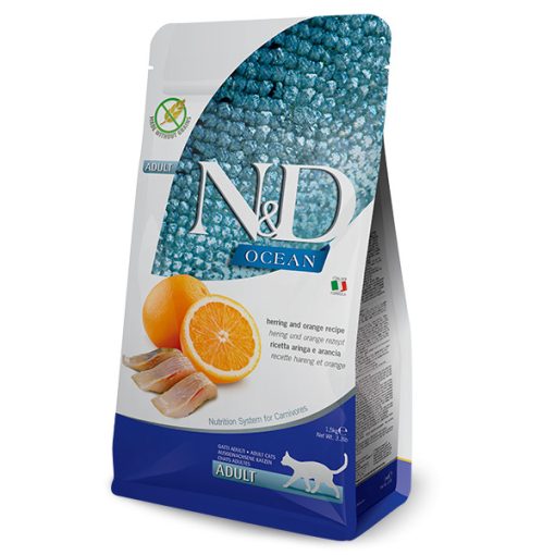 N&D Cat Ocean Adult hering, narancs 5 kg