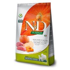   N&D Dog Pumpkin Adult Medium&Maxi vaddisznó, alma, sütőtök 12 kg