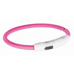 Trixie világító nyakörv USB töltővel pink 35 cm