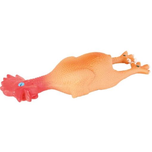 Trixie sípoló latex csirke 23 cm