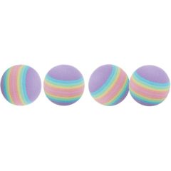   Trixie szivárvány habszivacs labdakészlet macskák részére 4 db, 4 cm