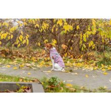 Trixie Pontis esőkabát hámmal pink, M - 45 cm