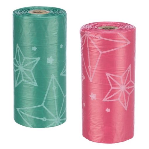 Trixie Xmas karácsonyi kakizacskók | 8 tekercs/160 db, rózsaszín, zöld színű