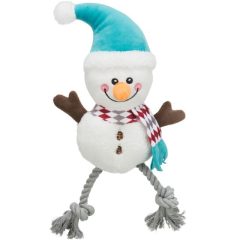 Trixie Xmas plüss hóember kötéllel 34 cm