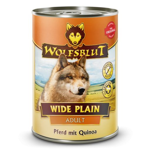 Wolfsblut Wide Plain Adult konzerv felnőtt kutyáknak lóval és quinoával 395 g