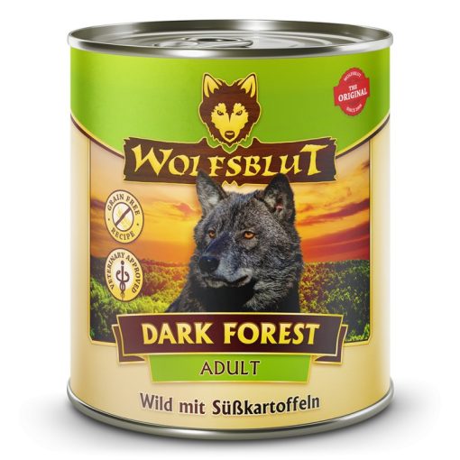 Wolfsblut Dark Forest Adult konzerv felnőtt kutyáknak vaddal és édesburgonyával 800 g