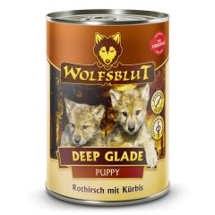  Wolfsblut Deep Glade Puppy konzerv kölyökkutyáknak rőtvaddal és tökkel 395 g