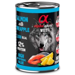 Alpha Spirit lazac & ananász konzerv kutyáknak 400 g