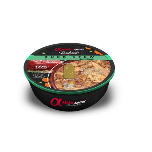 Alpha Spirit Real Food Duck Stew főtt ragu kacsahúsból kutyáknak 280 g