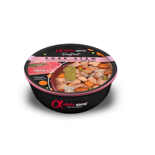 Alpha Spirit Real Food Pork Stew főtt ragu sertéshúsból kutyáknak 280 g