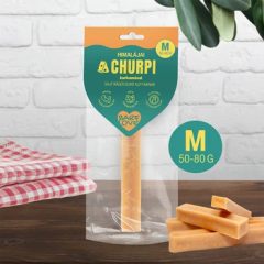   Barf Love Himalájai Churpi sajt rágócsont kutyáknak - kurkumával, M méret (50-80 g, ~14 cm)