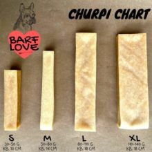 Barf Love Himalájai Churpi sajt rágócsont kutyáknak - kurkumával, S méret (30-50 g, ~10 cm)