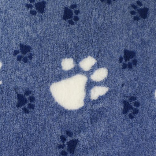 Blovi DryBed VetBed A+ csúszásmentes fekhely | kék-fehér tappancsos 100 x 75 cm