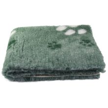 Blovi DryBed VetBed A+ csúszásmentes fekhely | mentazöld-fehér tappancsos 100 x 75 cm