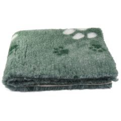   Blovi DryBed VetBed A+ csúszásmentes fekhely | mentazöld-fehér tappancsos 100 x 75 cm