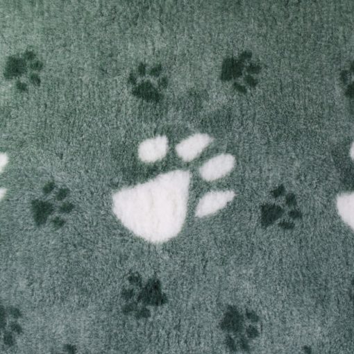 Blovi DryBed VetBed A+ csúszásmentes fekhely | mentazöld-fehér tappancsos 100 x 75 cm