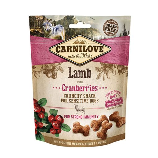 Carnilove Crunchy Snack Lamb & Cranberries ropogós falatok | bárány & vörösáfonya 200 g