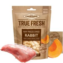 Carnilove True Fresh Raw Freeze-Dried fagyasztva szárított falatok | nyúl & sütőtök 40 g