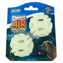 Chuckit!® Max Glow Air Fetch foszforeszkáló labda - M méret 2 db/csomag
