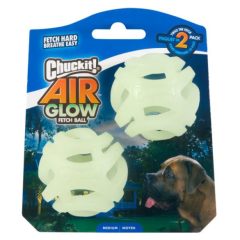   Chuckit!® Max Glow Air Fetch foszforeszkáló labda - M méret 2 db/csomag