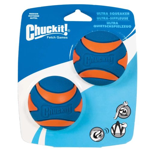 Chuckit!® Ultra Squeaker labda - M méret 2 db/csomag
