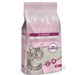   Citycat Baby Powder csomósodó bentonit macskaalom babahintőpor illatú 10 l