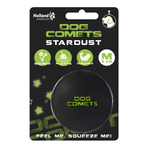 Dog Comets Stardust labda | fekete/zöld M méret
