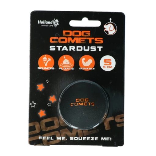 Dog Comets Stardust labda | fekete/narancs S méret