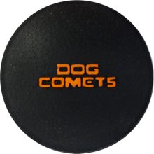Dog Comets Stardust labda | fekete/narancs S méret