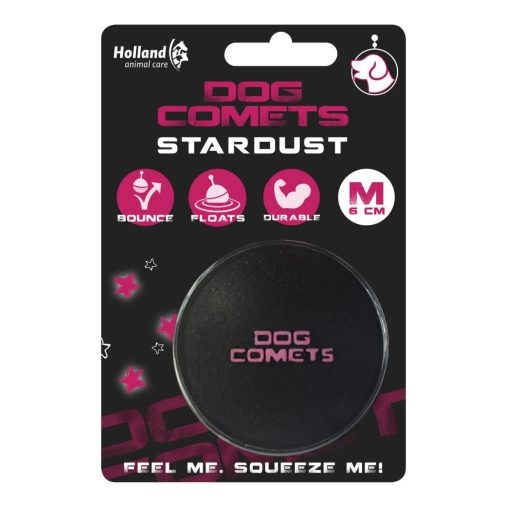 Dog Comets Stardust labda | fekete/pink M méret