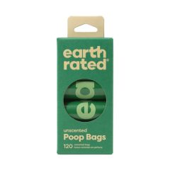   Earth Rated 2.0 környezetbarát illatmentes kakizacskó csomag | 120 db