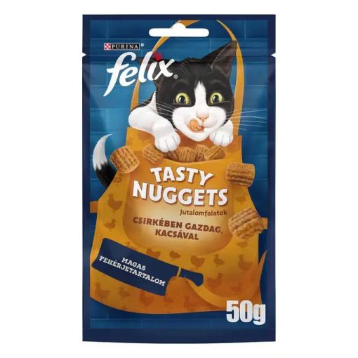 Felix Tasty Nuggets jutalomfalat csirkével és kacsával macskák részére 50 g