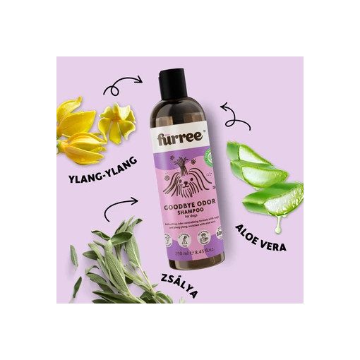 Fürree Goodbye Odor 100% természetes kutyasampon kellemetlen szagok ellen 250 ml