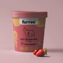 Fürree fagyipor kutyáknak kollagénnel | eper