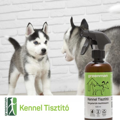 Greenman baktériumkultúrás fekhely és kutyaház szagtalanító spray - 500 ml