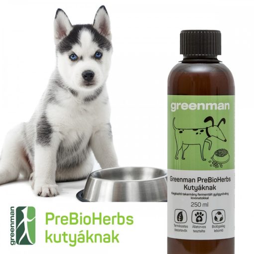 Greenman PreBioHerbs természetes élőflórás probiotikum kutyáknak - 250 ml