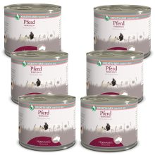 Herrmann's 100% bio lóhús monoprotein kizárásos diétához kutyáknak és macskáknak 12x200 g