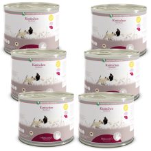 Herrmann's 100% bio nyúlhús monoprotein kizárásos diétához kutyáknak és macskáknak 12x200 g