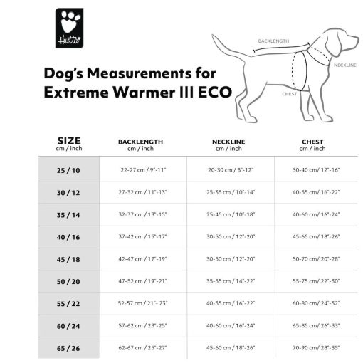 Hurtta Extreme Warmer 3 Eco téli kutyaruha | fahéj 65