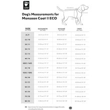 Hurtta Monsoon Coat 2 ECO esőkabát | pávazöld 50