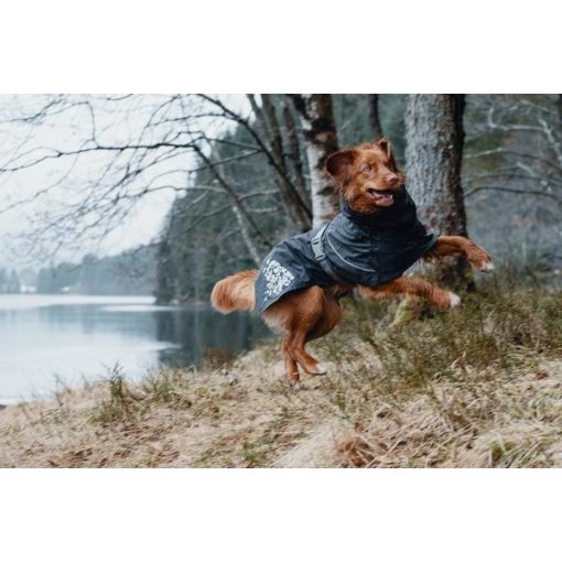 Hurtta Monsoon Coat esőkabát | fekete szeder 40