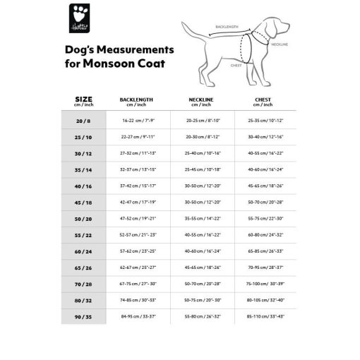 Hurtta Monsoon Coat esőkabát | varjútövis 30