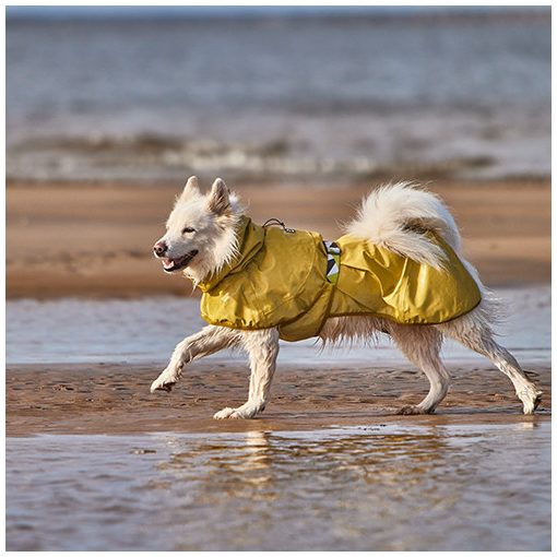 Hurtta Mudventure fényvisszaverő esőkabát | kurkuma 35