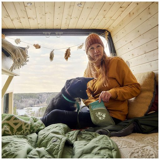 Hurtta Treat Pocket Eco táska zöld/pávazöld